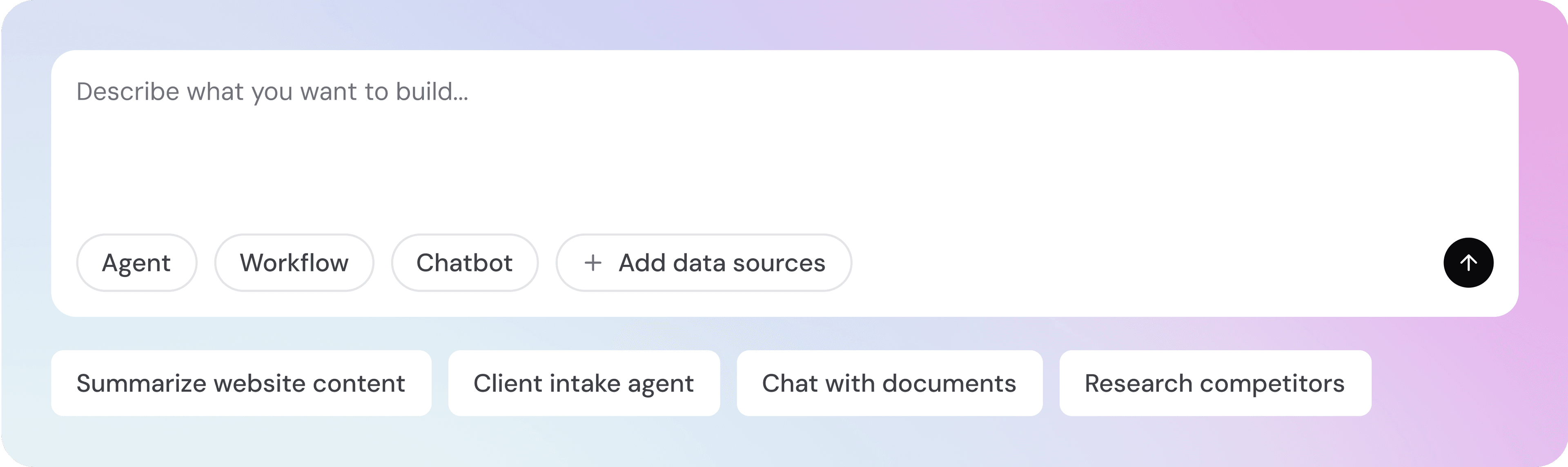 Building agents with natural language